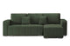 Colțar Extensibil DIEGO, cu lada depozitare, sezlong interschimbabil, 240x147x85cm Verde-Whisper Dreapta Prestige
