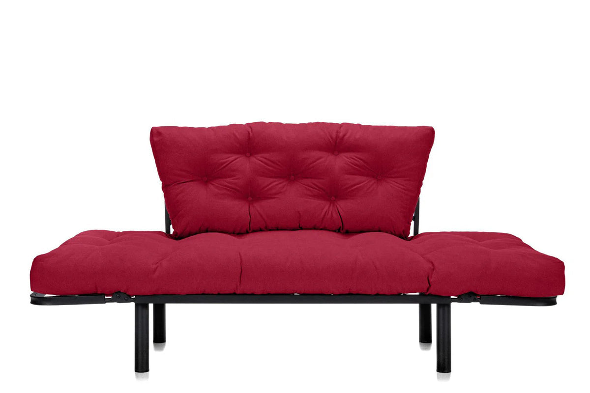 Canapea Extensibila 2 locuri SUNNY, pentru terasa, 155X70X85 cm,  prestigehome.ro, Prestige Home, Prestige, balcon, gradina mobila, #color_rosu-enjoy