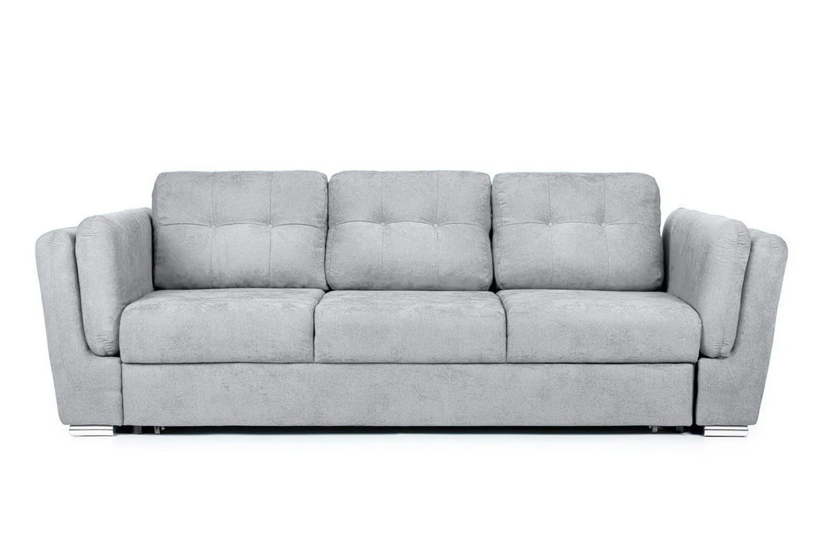 Canapea Extensibilă 3 locuri JAZZ, 250x105x90 cm Gri-Deschis-Enjoy Prestige Home
