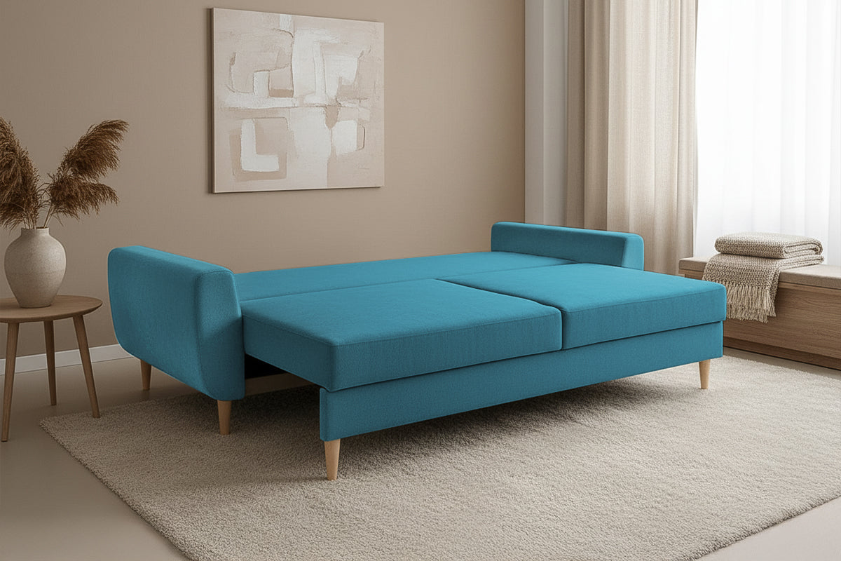 Canapea Extensibilă 3 locuri HELSINKI, cu ladă de depozitare, 227x90x90 cm Prestige Home