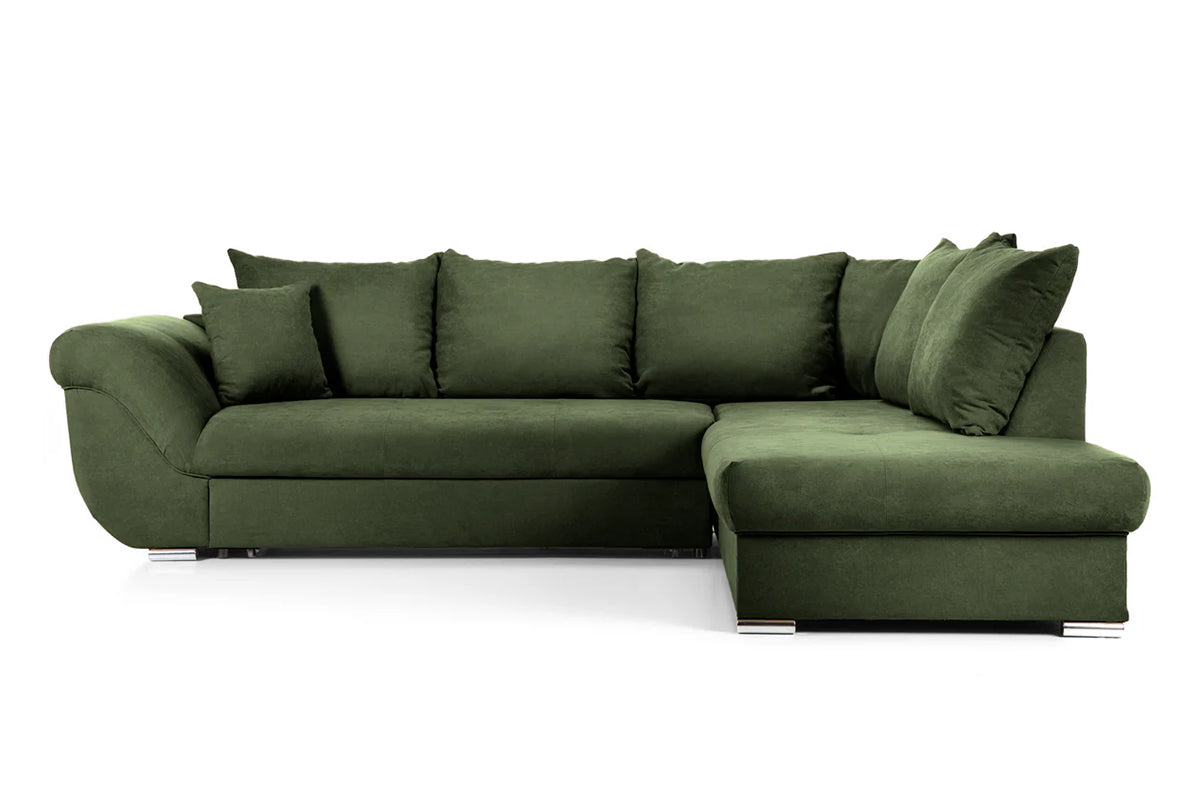 Colțar Extensibil SANTOS, variante stânga/dreapta, 295x215x80 cm Dreapta Verde-Enjoy Prestige Home