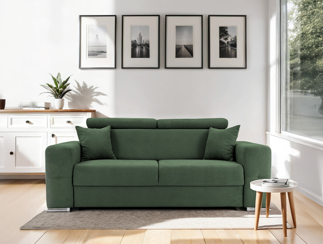 Canapea Fixă 2 locuri BELLAGIO, cu tetiere reglabile, 205x100x100 cm Prestige Home