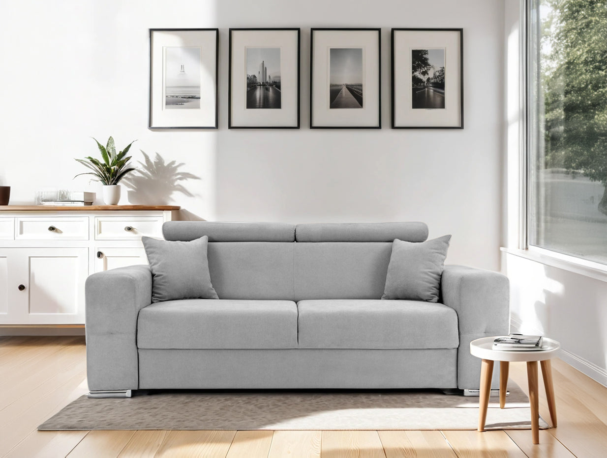 Canapea Fixă 2 locuri BELLAGIO, cu tetiere reglabile, 205x100x100 cm Prestige Home