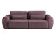 Canapea Extensibilă 3 locuri VERSA, cu 2 lăzi depozitare, 260x110x85 cm Violet-Loft Arboteca