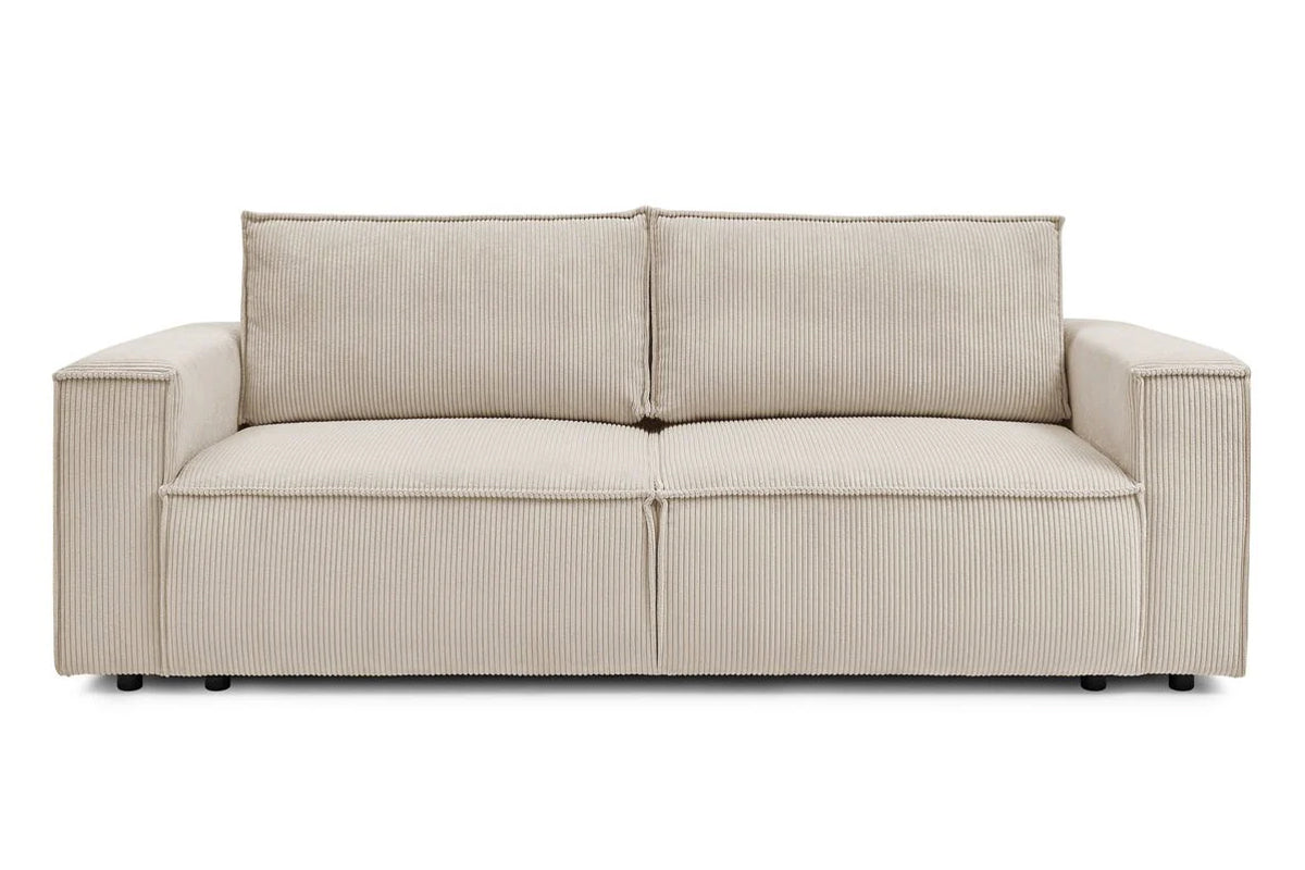 Canapea Extensibilă 3 locuri CLOUD, cu ladă de depozitare, 240x87x85 cm Bej-Zoom Prestige Home