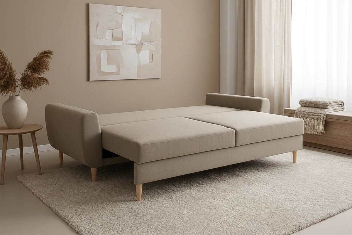 Canapea Extensibilă 3 locuri HELSINKI, cu ladă de depozitare, 227x90x90 cm Prestige Home