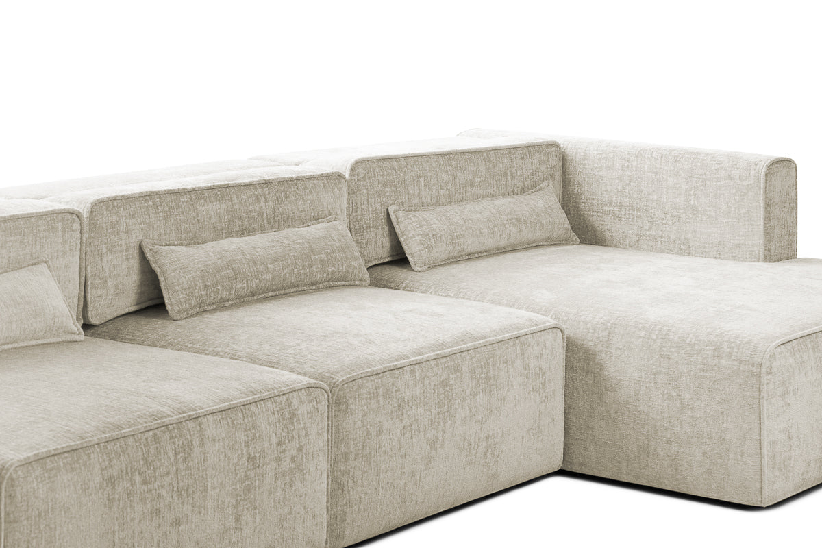 Colțar Extensibil 5 locuri ZANETTO, cu ladă de depozitare, 340x157x70 cm Prestige Home