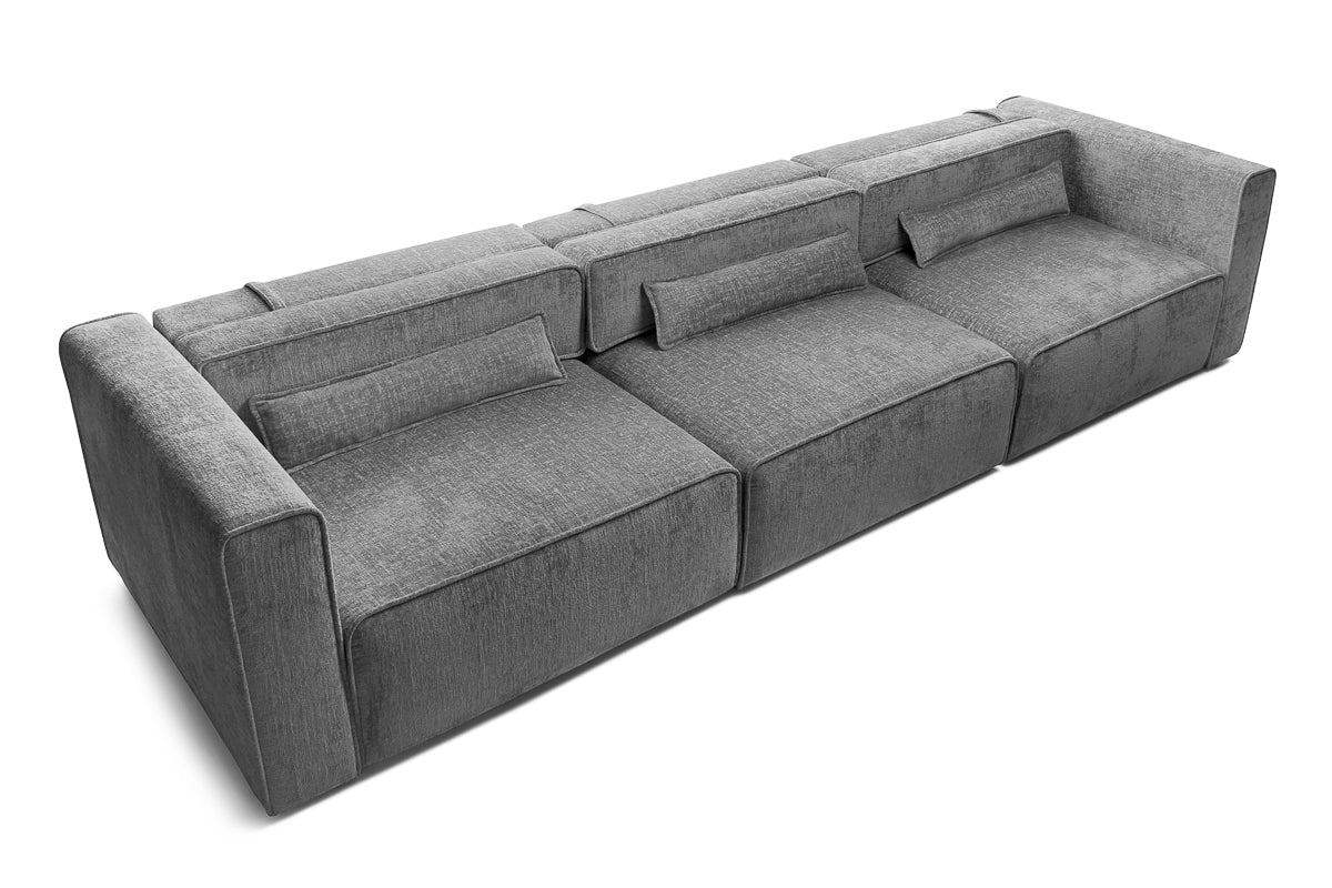 Canapea Extensibilă 5 locuri ZANETTO, cu 3 lăzi depozitare, 340x103x70 cm Prestige Home
