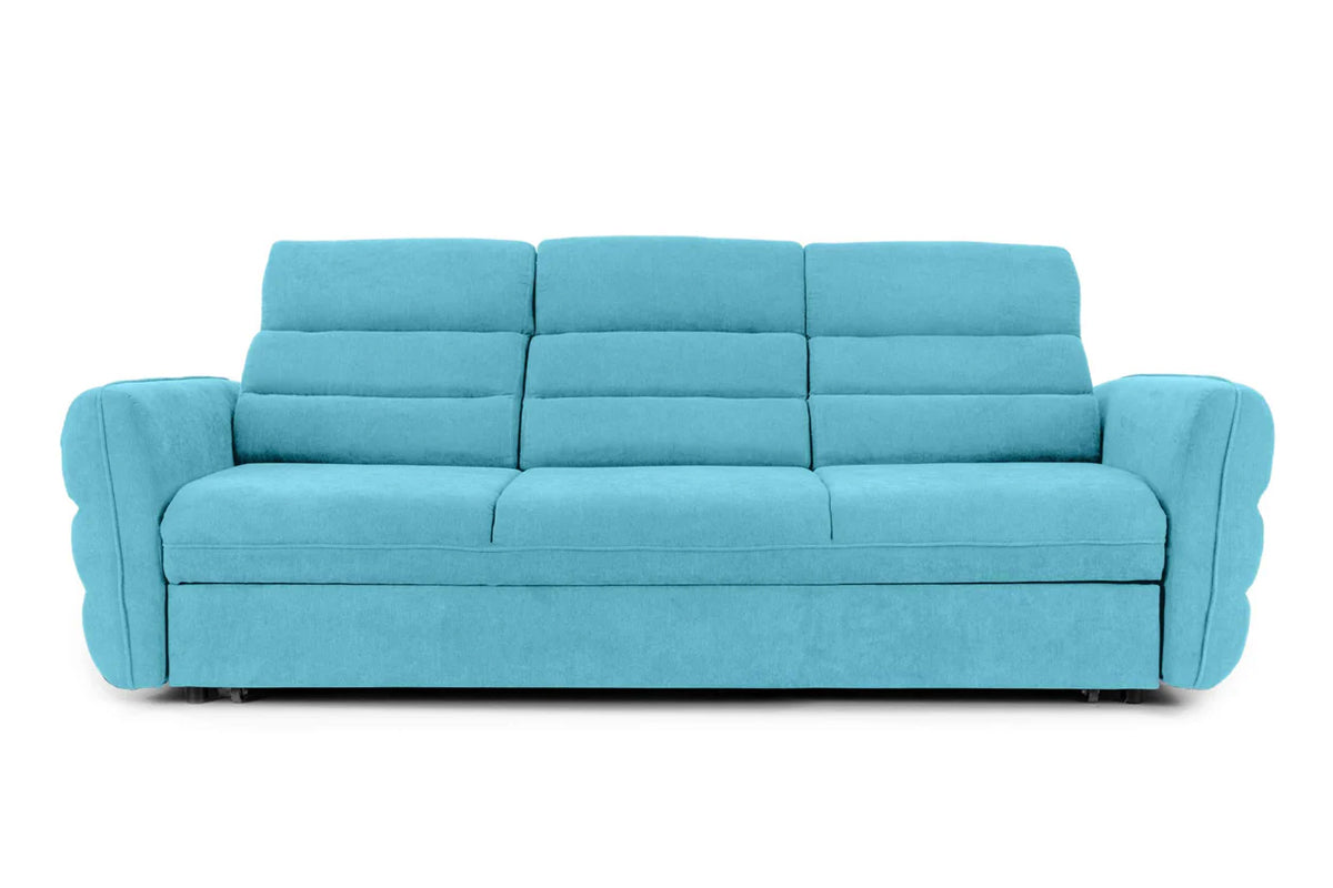Canapea Extensibilă 3 locuri TENERIFE, cu tetiere reglabile, 230x95x100 cm Turcoaz-Enjoy Prestige Home