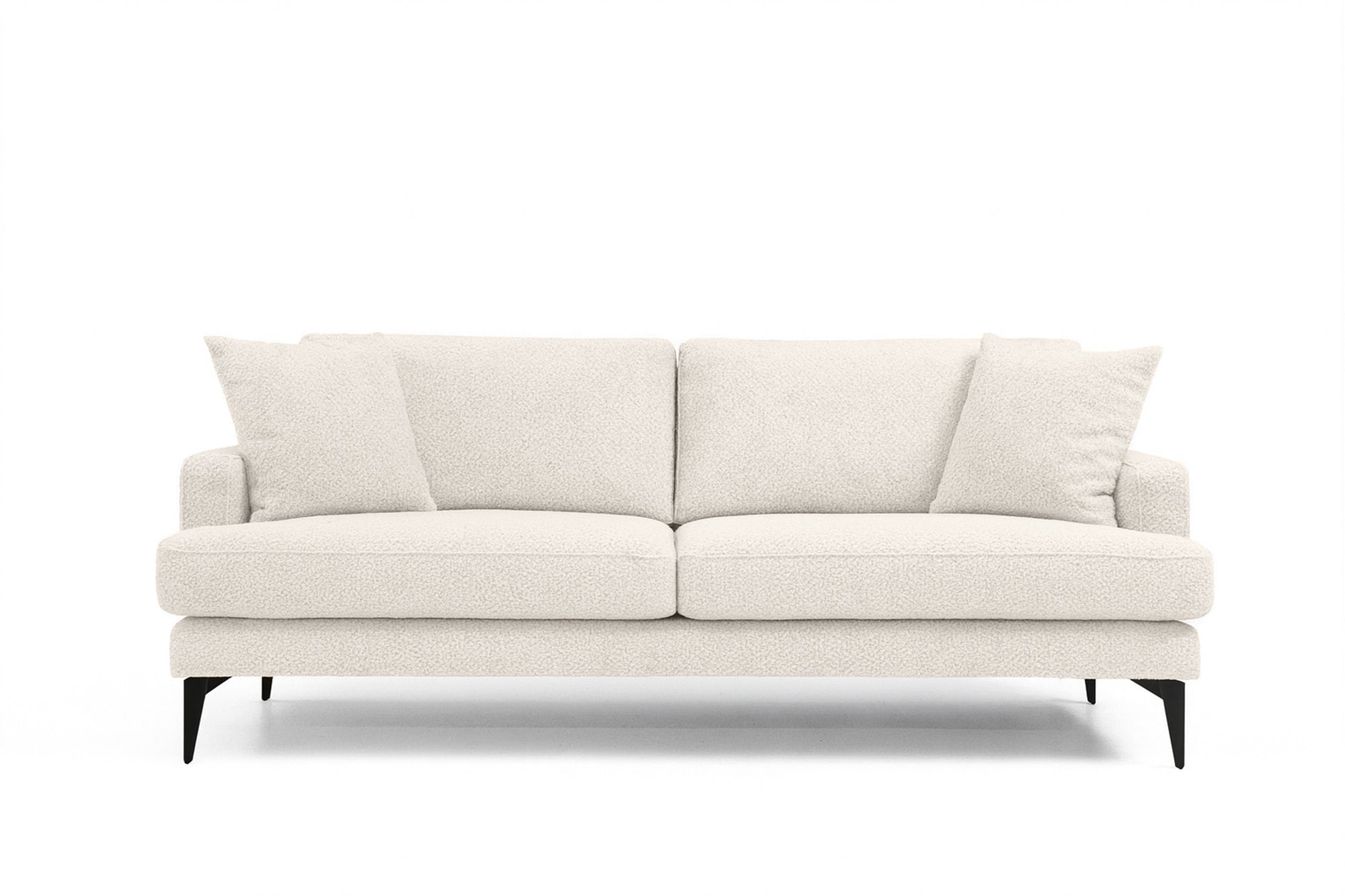 Canapea Fixă AZURRO, 3 locuri, 205x90x85 cm Crem-Mystery Prestige Home