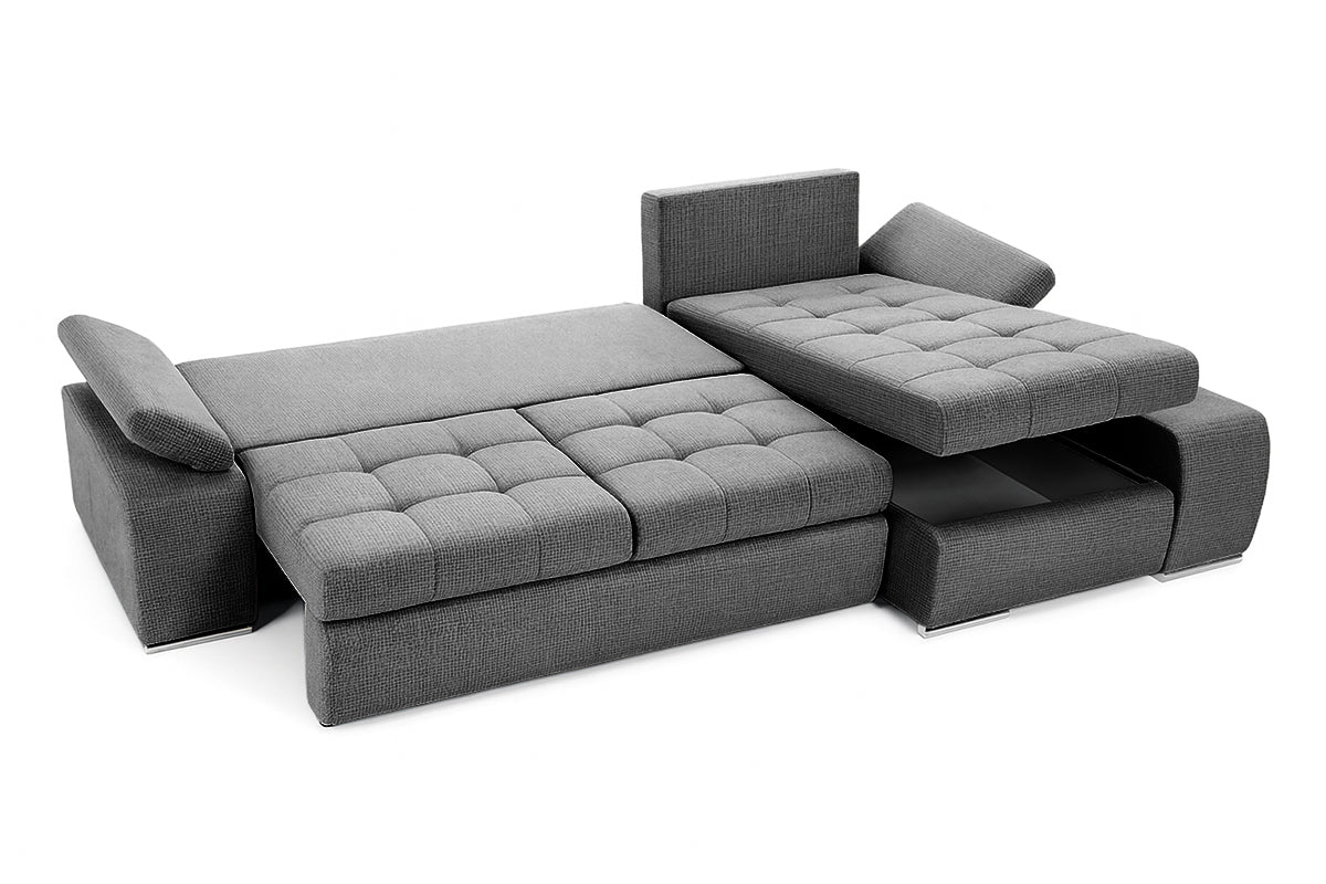 Colțar Extensibil VENETIA, cu ladă de depozitare, variante stânga/dreapta 290x170x80 cm Prestige Home