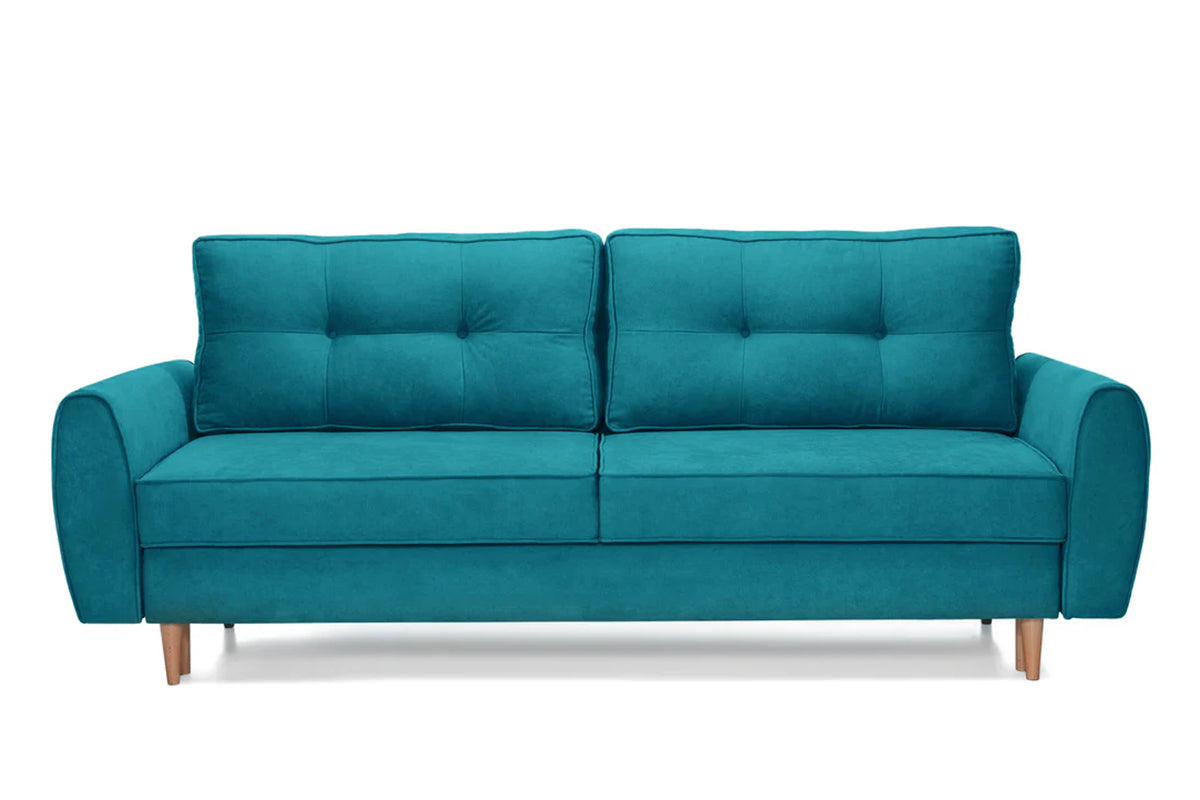 Canapea Extensibilă 3 locuri, RIGA, cu ladă de depozitare, 229x90x90 cm Turcoaz-Enjoy Prestige Home