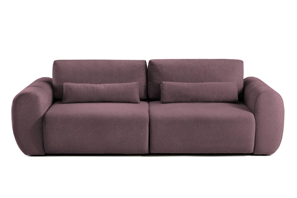 Canapea Extensibilă 3 locuri VERSA, cu 2 lăzi depozitare, 260x110x85 cm Violet-Loft Prestige Home