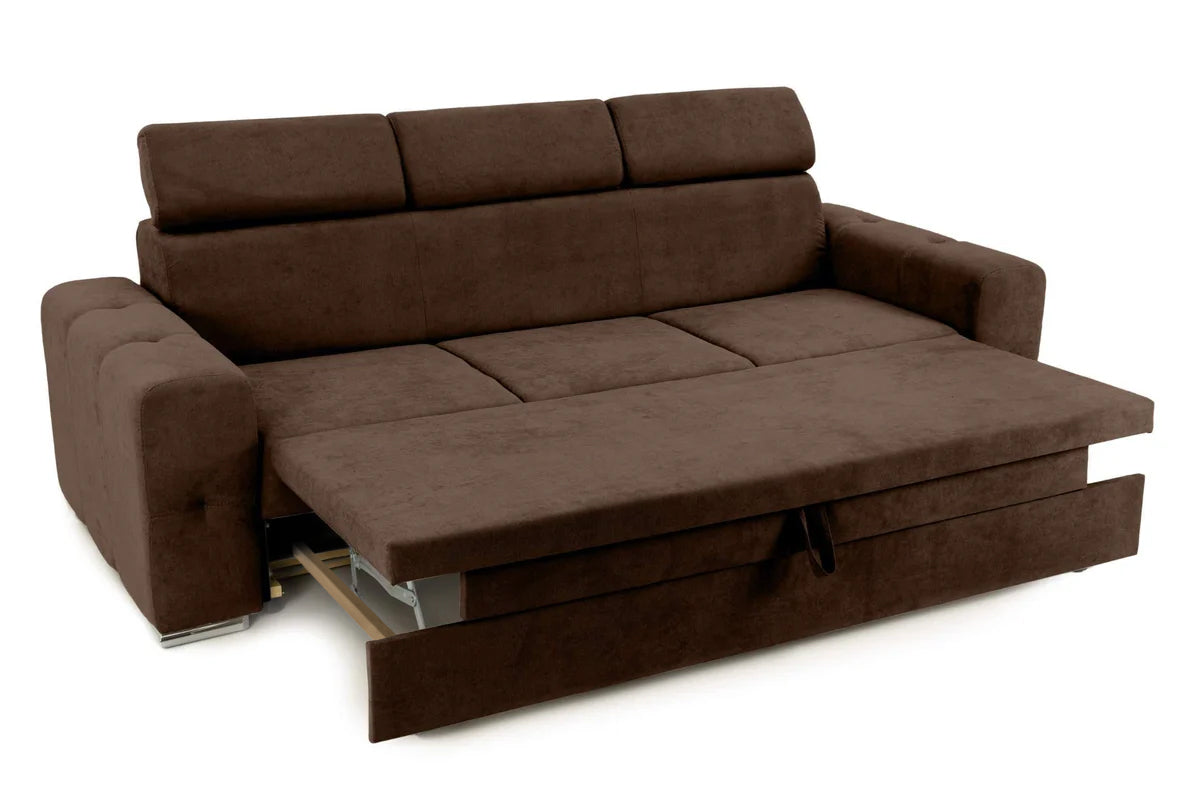 Canapea Extensibilă 3 locuri BELLAGIO, cu tetiere reglabile, 242x95x99 cm Prestige Home