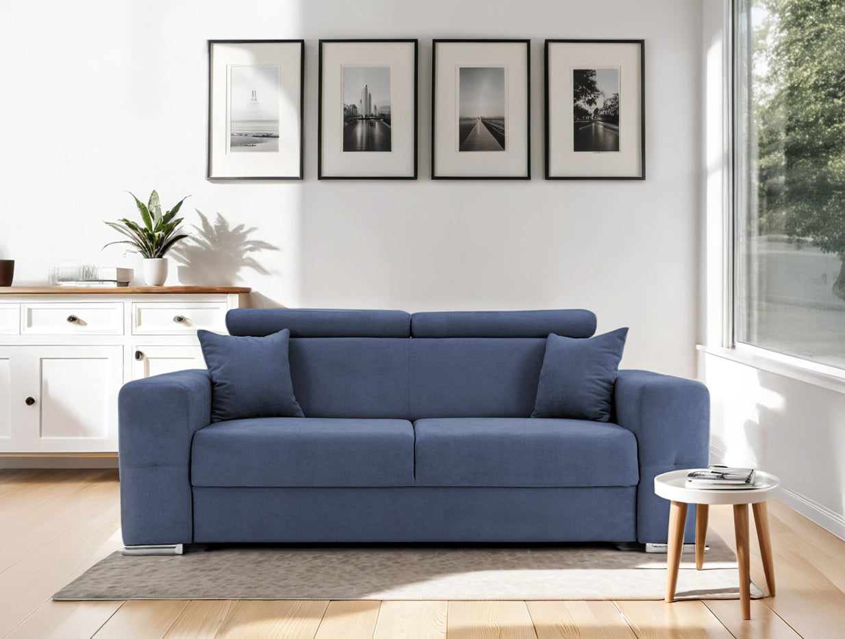 Canapea Fixă 2 locuri BELLAGIO, cu tetiere reglabile, 205x100x100 cm Prestige Home