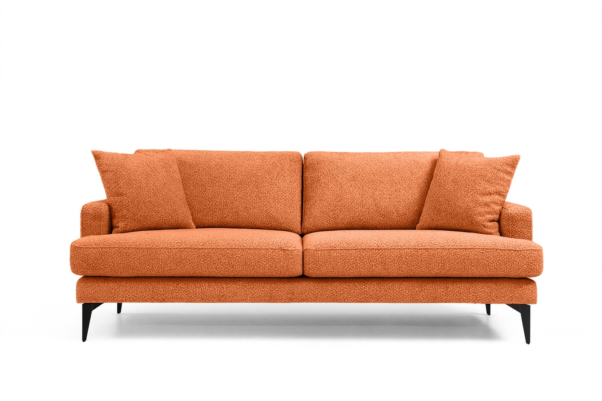 Canapea Fixă AZURRO, 3 locuri, 205x90x85 cm Portocaliu-Mystery Prestige Home