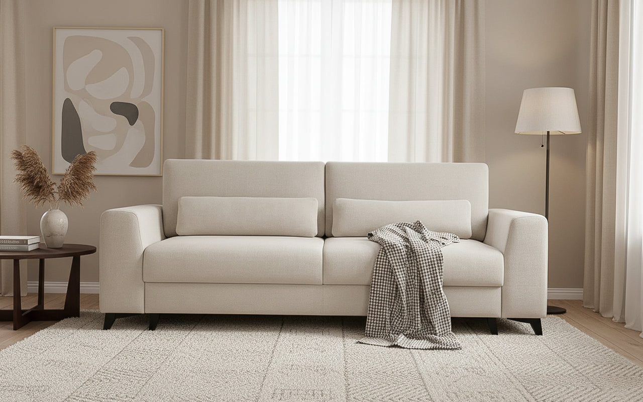 Canapea Extensibilă 3 locuri TIVOLI, cu ladă depozitare, 240x105x95 cm Prestige Home