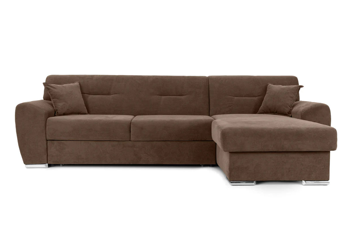 Colțar Extensibil ASTORIA, cu ladă de depozitare, variante stânga/dreapta 281x168x85 cm Maro-Enjoy Dreapta Prestige Home
