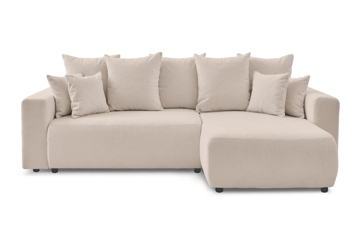 Colțar Extensibil LIVIGNO, cu ladă de depozitare, șezlong interschimbabil, 271x153x95 cm Bej-Anthology Dreapta Prestige Home