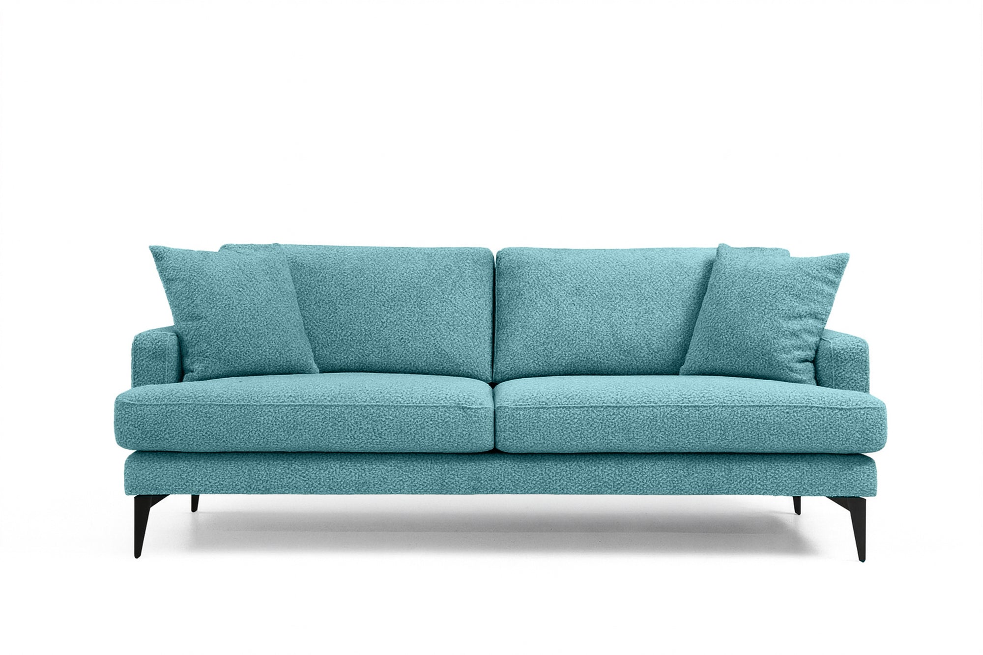 Canapea Fixă AZURRO, 3 locuri, 205x90x85 cm Turcoaz-Mystery Prestige Home