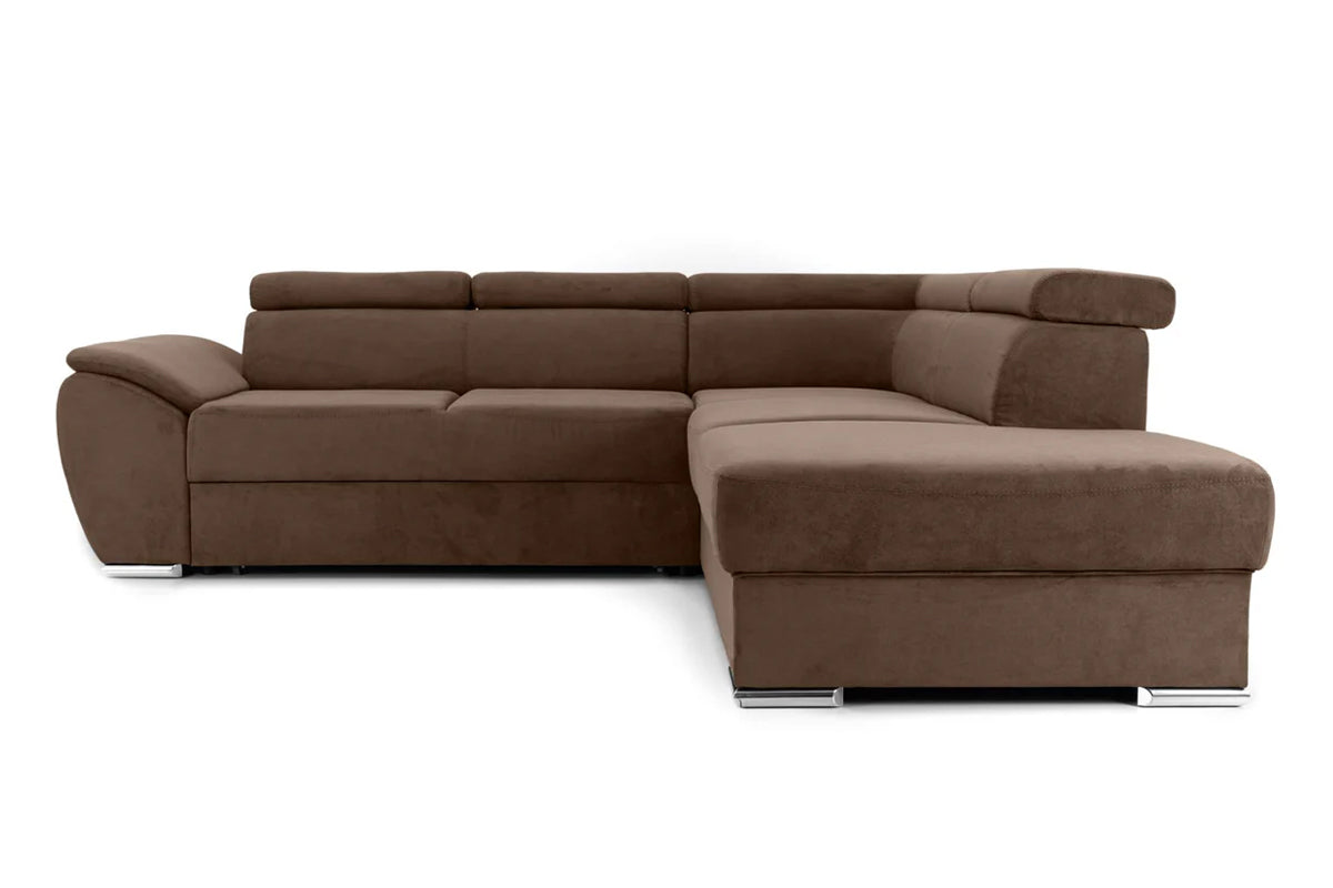 Colțar Extensibil CUBA, cu tetiere reglabile, variante stânga/dreapta 266x232x80 cm Prestige Home