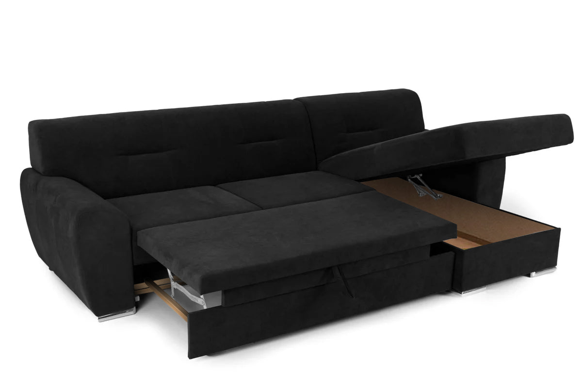 Colțar Extensibil ASTORIA, cu ladă de depozitare, variante stânga/dreapta 281x168x85 cm Prestige Home