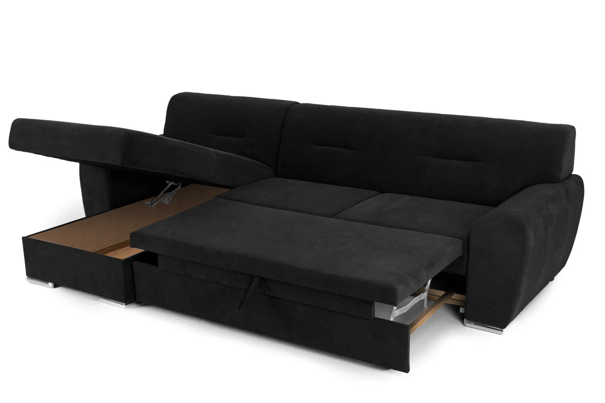 Colțar Extensibil ASTORIA, cu ladă de depozitare, variante stânga/dreapta 281x168x85 cm Prestige Home