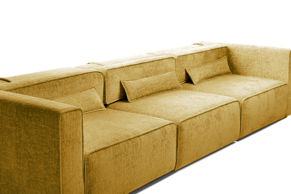 Canapea Extensibilă 5 locuri ZANETTO, cu 3 lăzi depozitare, 340x103x70 cm Prestige Home
