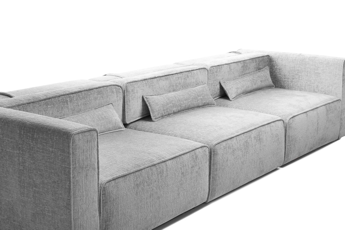 Canapea Extensibilă 5 locuri ZANETTO, cu 3 lăzi depozitare, 340x103x70 cm Prestige Home