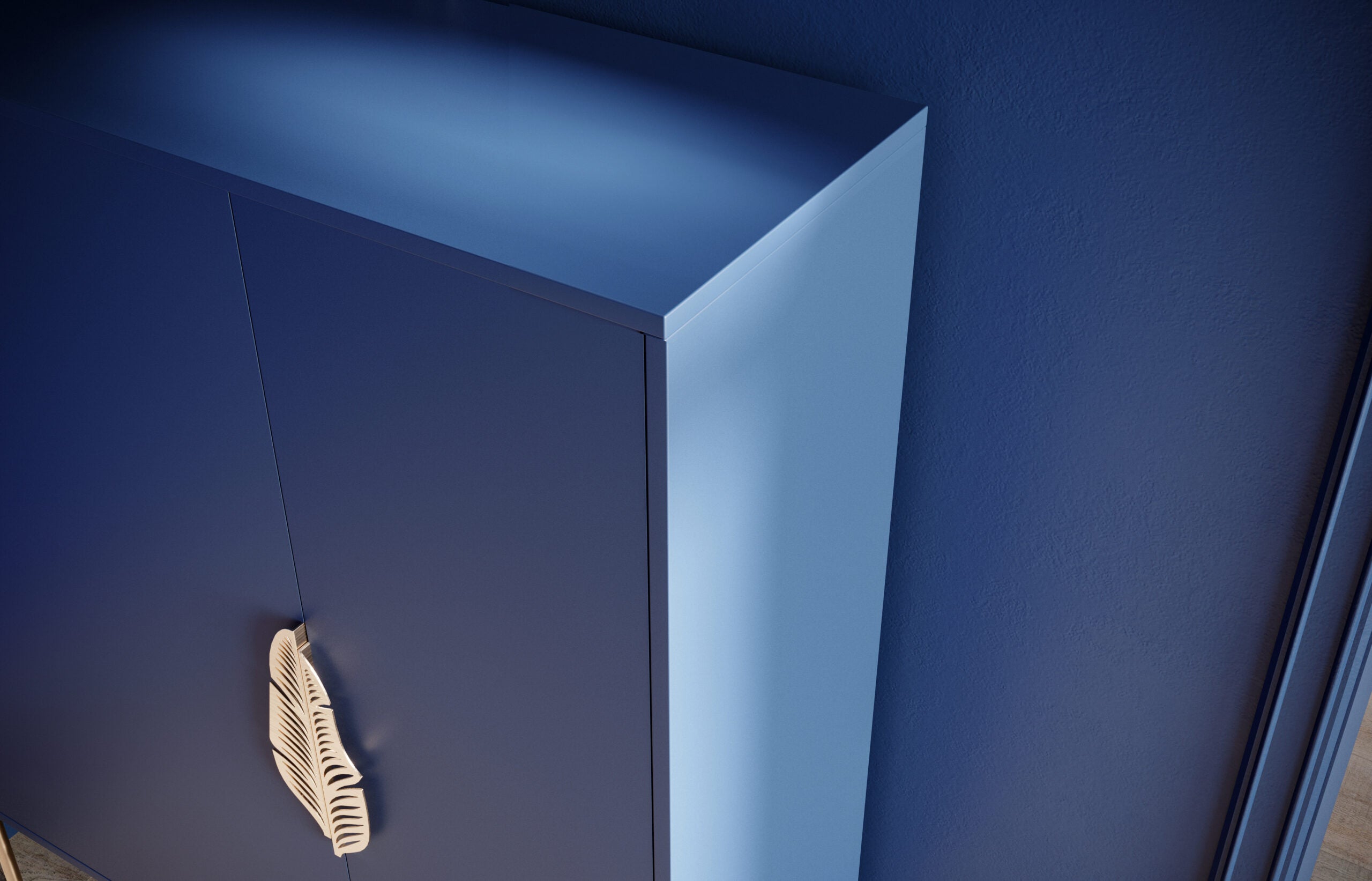 Pantofar Ayana, Albastru/Auriu Arboteca