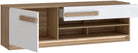 Comodă TV Attention cu iluminare LED, alb/lemn, 160×50×41 cm Arboteca
