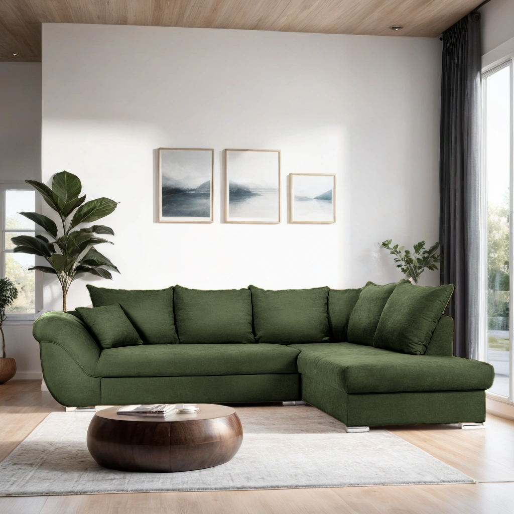 Colțar Extensibil SANTOS, variante stânga/dreapta, 295x215x80 cm Prestige Home