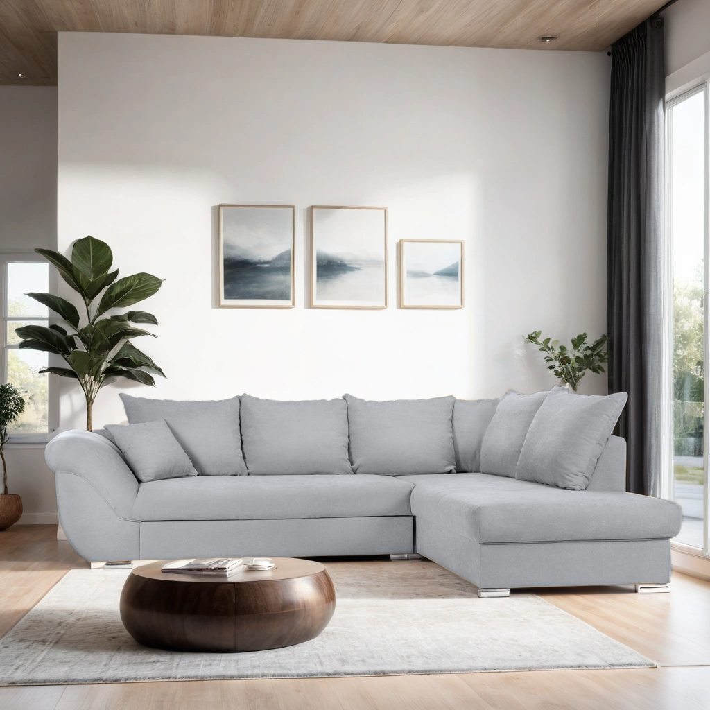 Colțar Extensibil SANTOS, variante stânga/dreapta, 295x215x80 cm Prestige Home