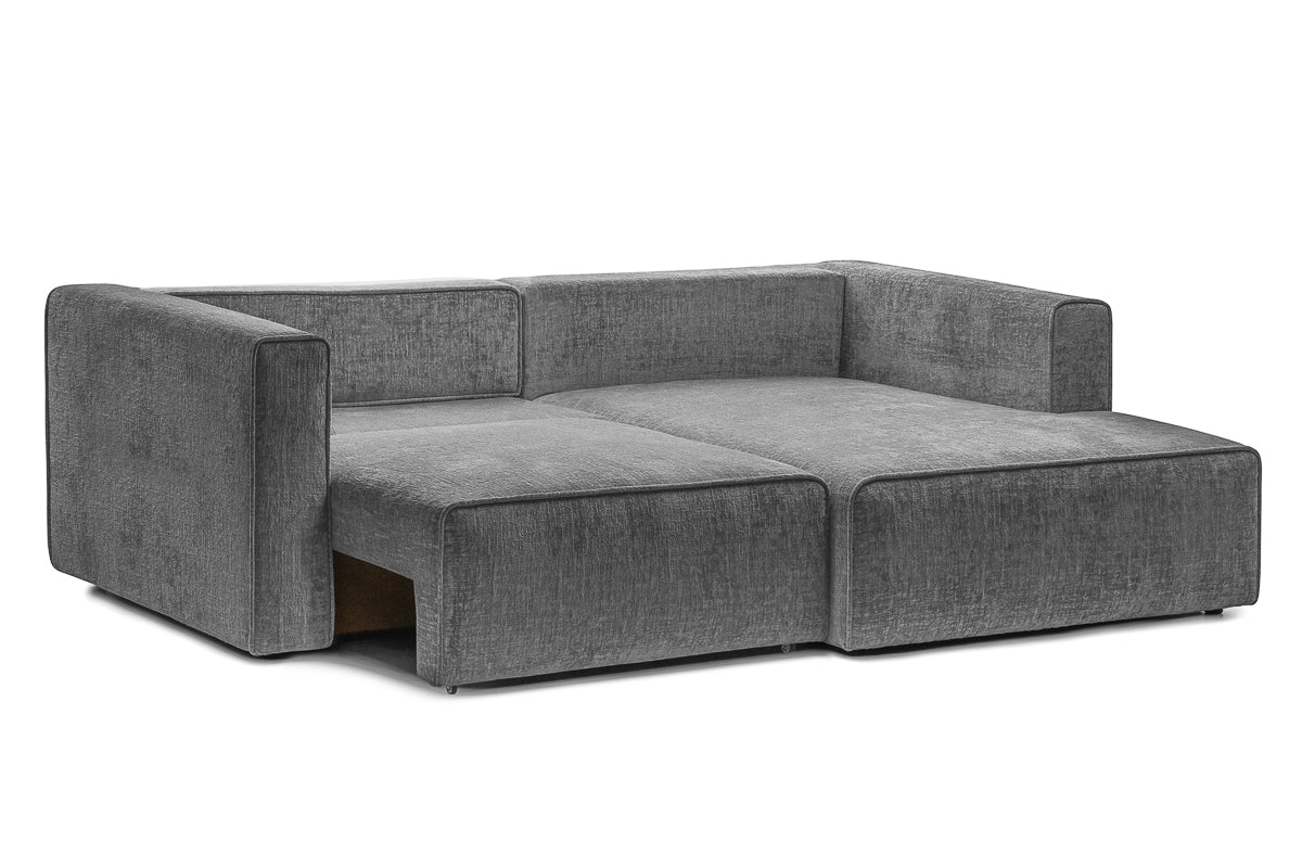 Colțar Extensibil 3 locuri ZANETTO, cu ladă de depozitare, 240x157x70 cm Prestige Home