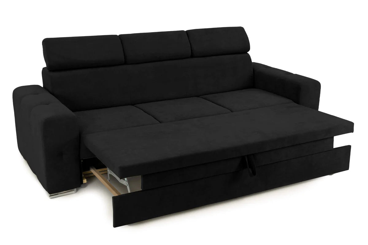 Canapea Extensibilă 3 locuri BELLAGIO, cu tetiere reglabile, 242x95x99 cm Prestige Home