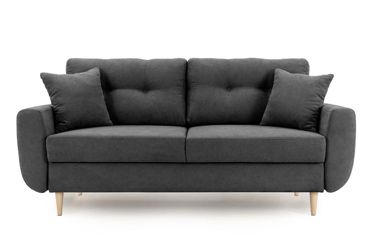 Canapea Fixă 2 locuri HELSINKI, 190x90x81 cm Gri-Inchis-Enjoy Prestige Home