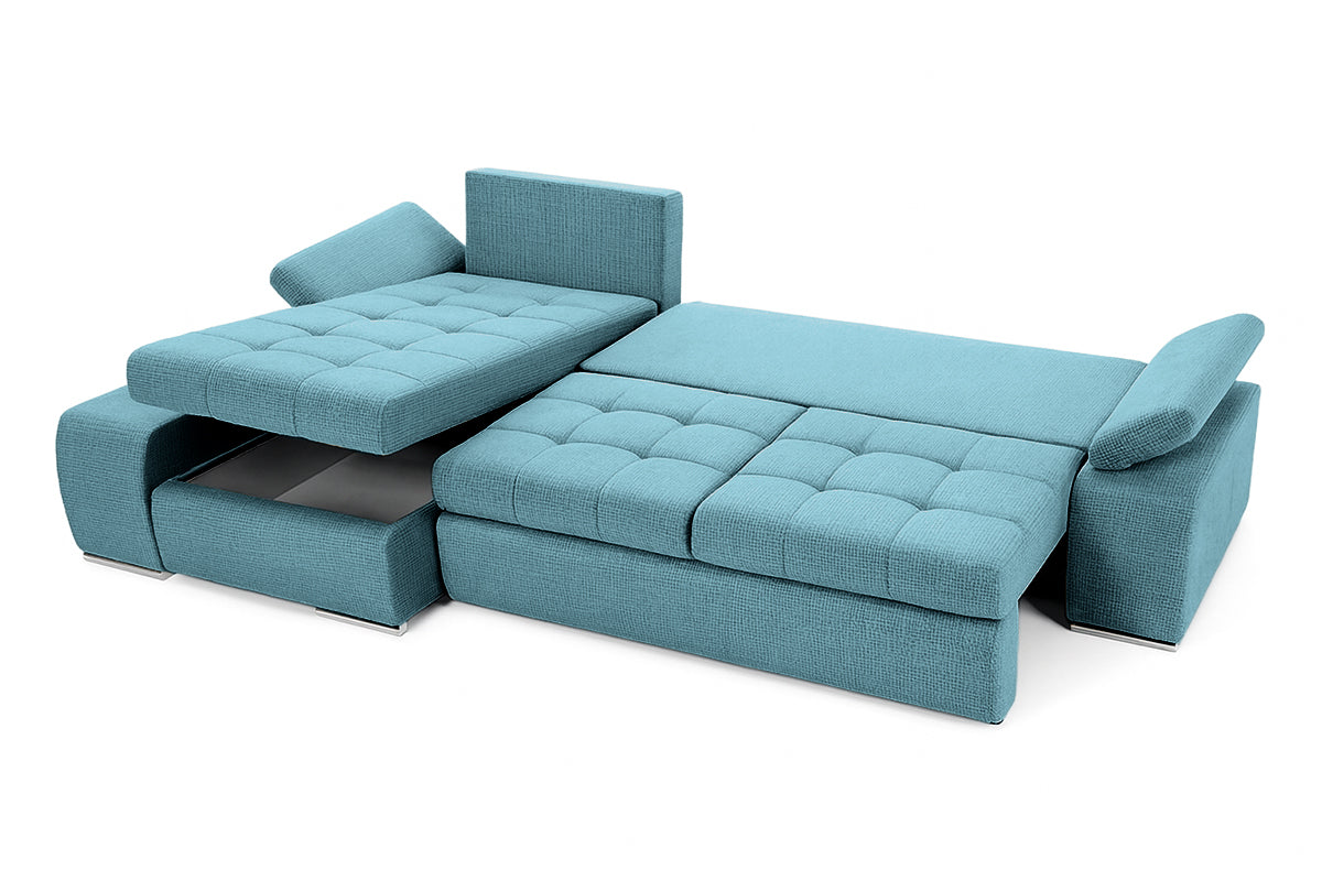 Colțar Extensibil VENETIA, cu ladă de depozitare, variante stânga/dreapta 290x170x80 cm Prestige Home