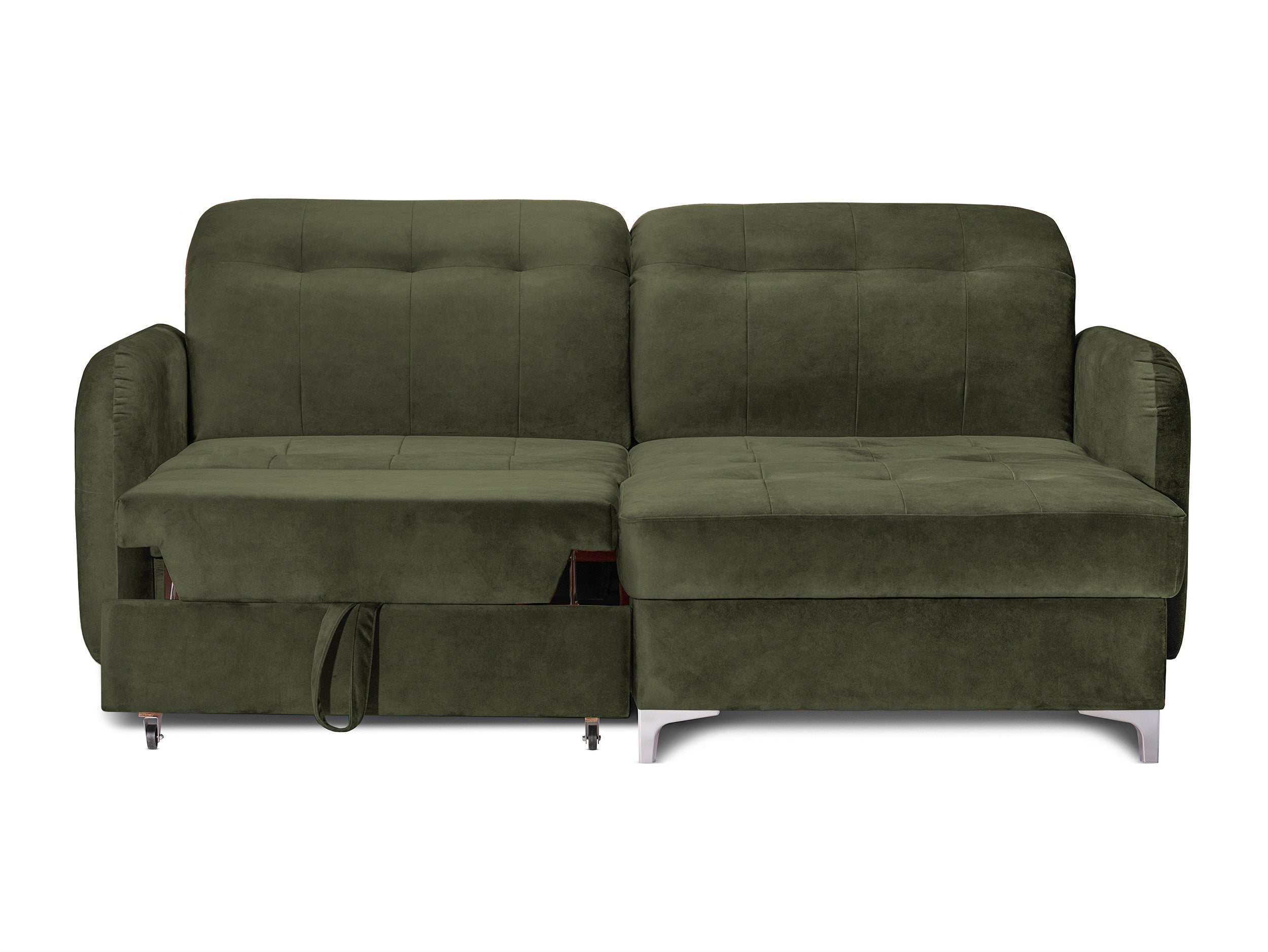 Colțar Extensibil STUDIO, cu lada depozitare, cu tetiere reglabile, 220 x 160 x 105 cm Prestige Home