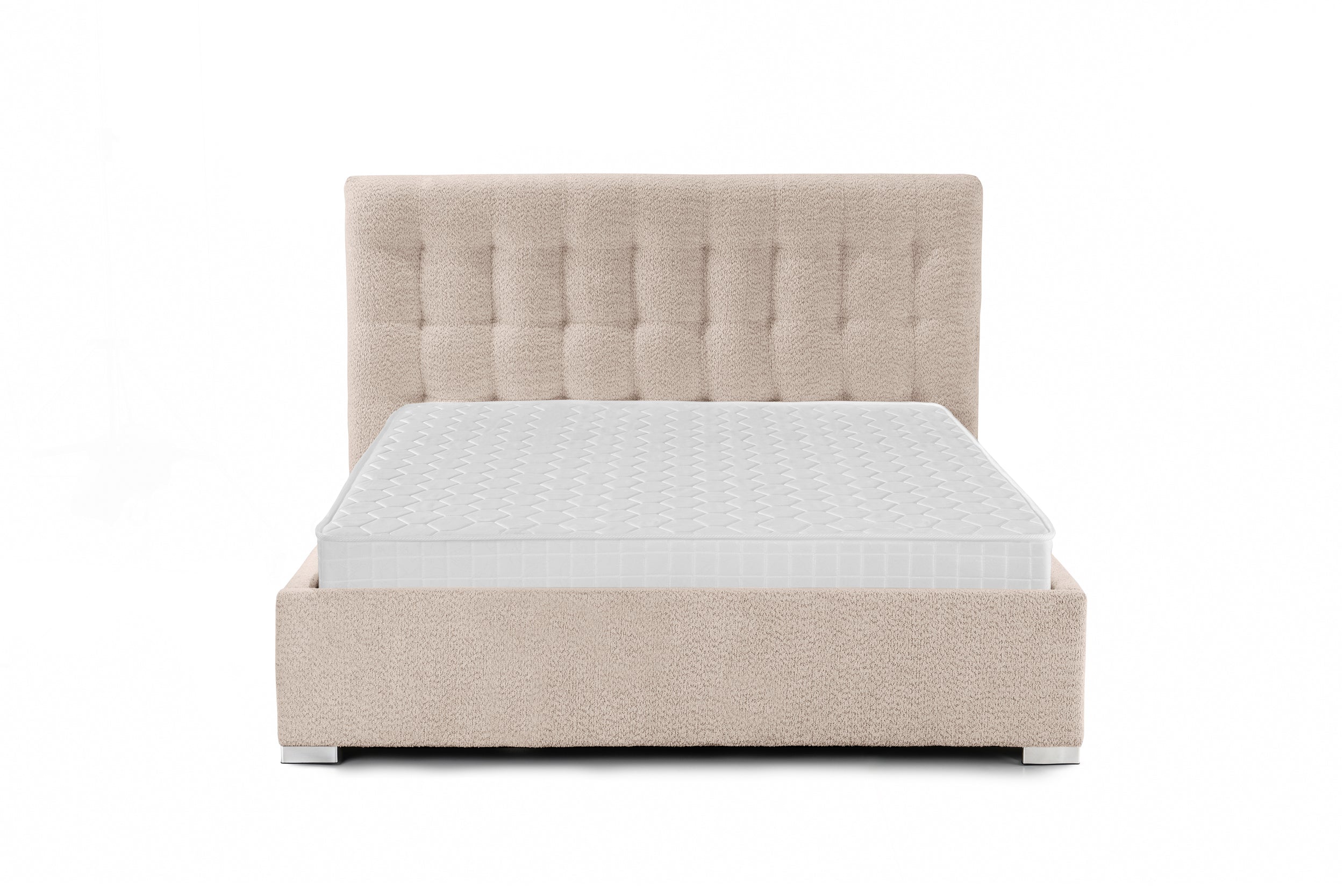 Pat Tapițat Strasbourg Premium, cu somieră rabatabilă și ladă depozitare Prestige Home