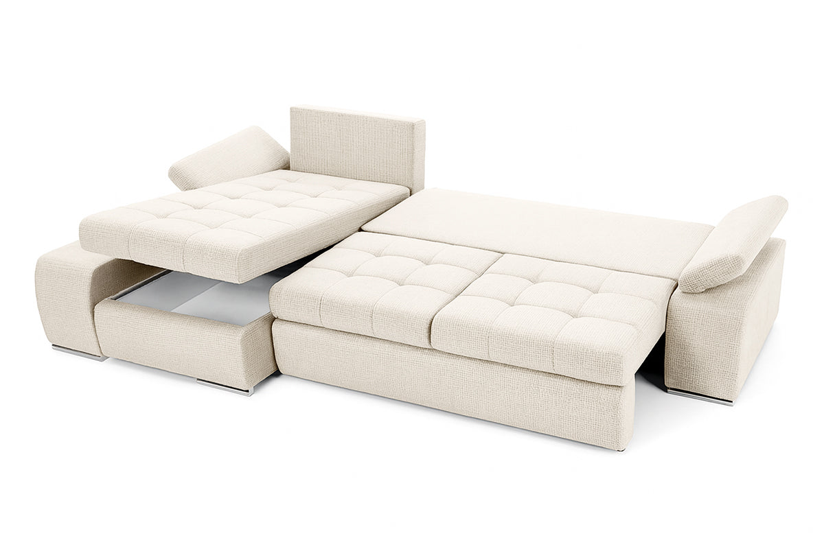 Colțar Extensibil VENETIA, cu ladă de depozitare, variante stânga/dreapta 290x170x80 cm Prestige Home