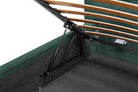 Pat Tapitat Strasbourg, cu Lada Rabatabil, Velur-Menta, Prestigehome.ro, Prestige, #Color_swing-verde