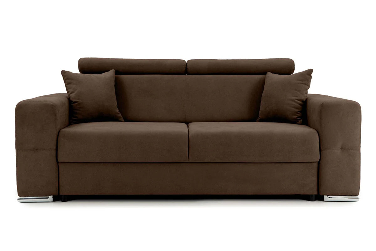 Canapea Fixă 2 locuri BELLAGIO, cu tetiere reglabile, 205x100x100 cm Maro-Enjoy Prestige Home