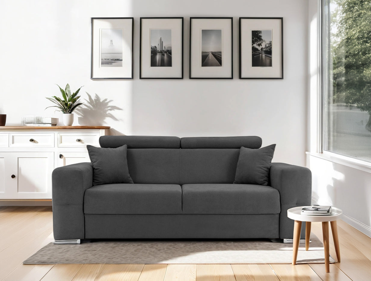 Canapea Fixă 2 locuri BELLAGIO, cu tetiere reglabile, 205x100x100 cm Prestige Home