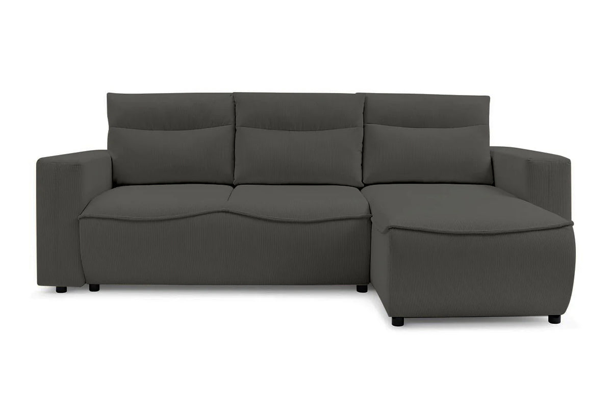 Colțar Extensibil HALSON, cu ladă de depozitare, șezlong interschimbabil, 260x160x98 cm Dreapta Antracit-Fjord Prestige Home