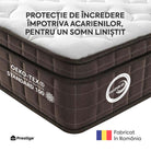 ZERO GRAVITY, 7 zone de confort, Arcuri Individuale, spumă poliuretanică elastică, spumă cu memorie, husă cu efect antialergic, superortopedică, Grosime 27 cm  - Prestige Home 