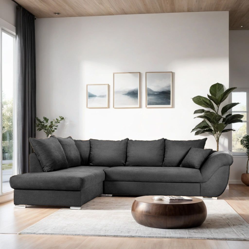 Colțar Extensibil SANTOS, variante stânga/dreapta, 295x215x80 cm Prestige Home
