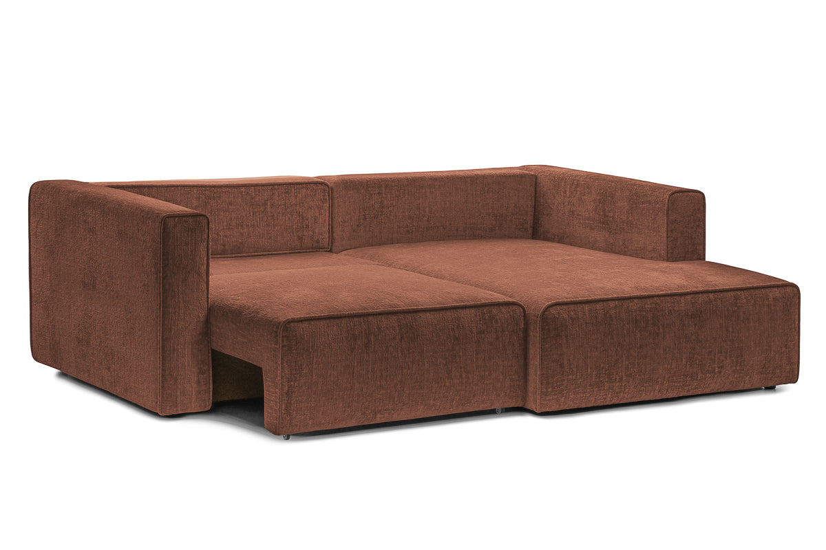 Colțar Extensibil 3 locuri ZANETTO, cu ladă de depozitare, 240x157x70 cm Prestige Home
