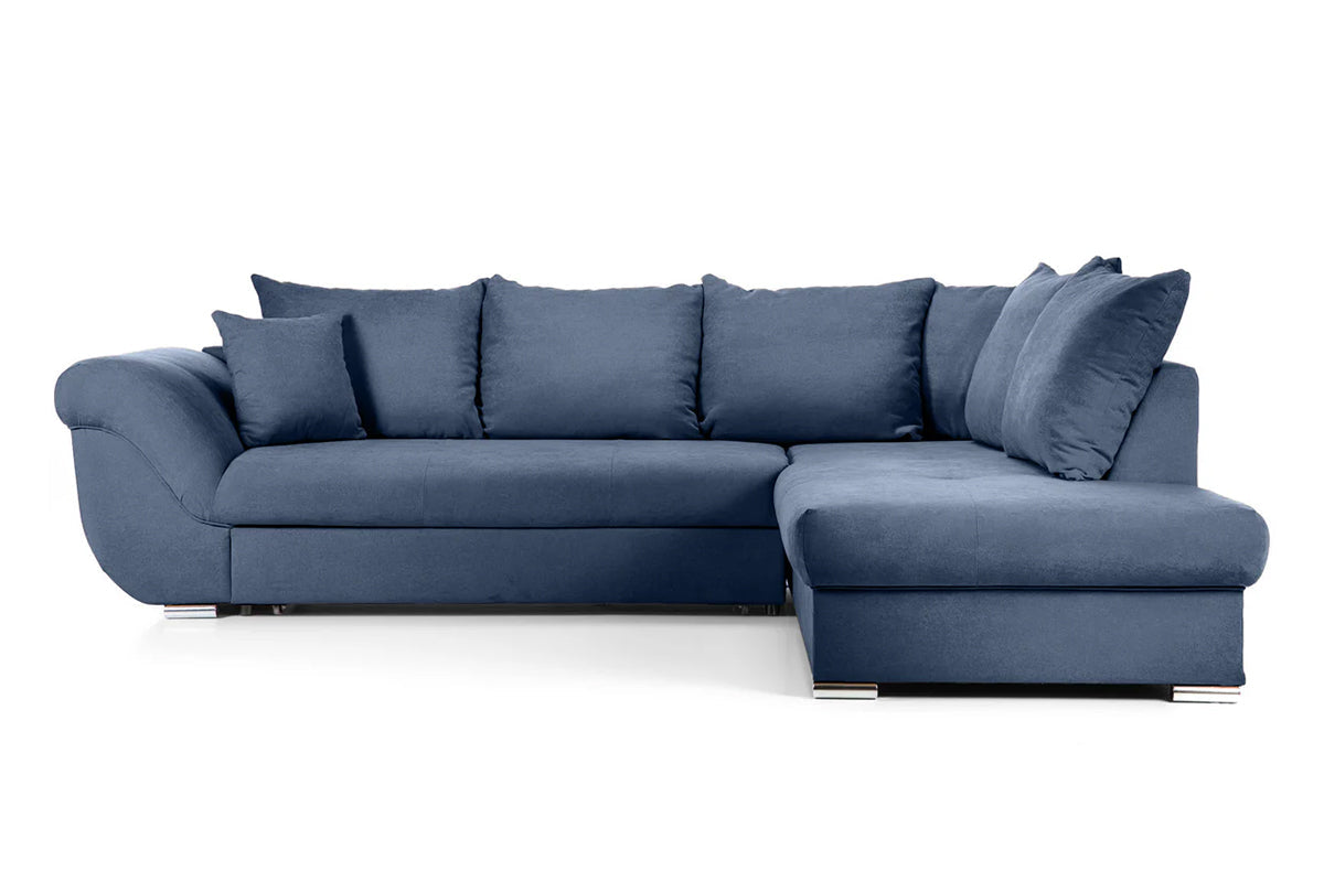 Colțar Extensibil SANTOS, variante stânga/dreapta, 295x215x80 cm Dreapta Albastru-Inchis-Enjoy Prestige Home