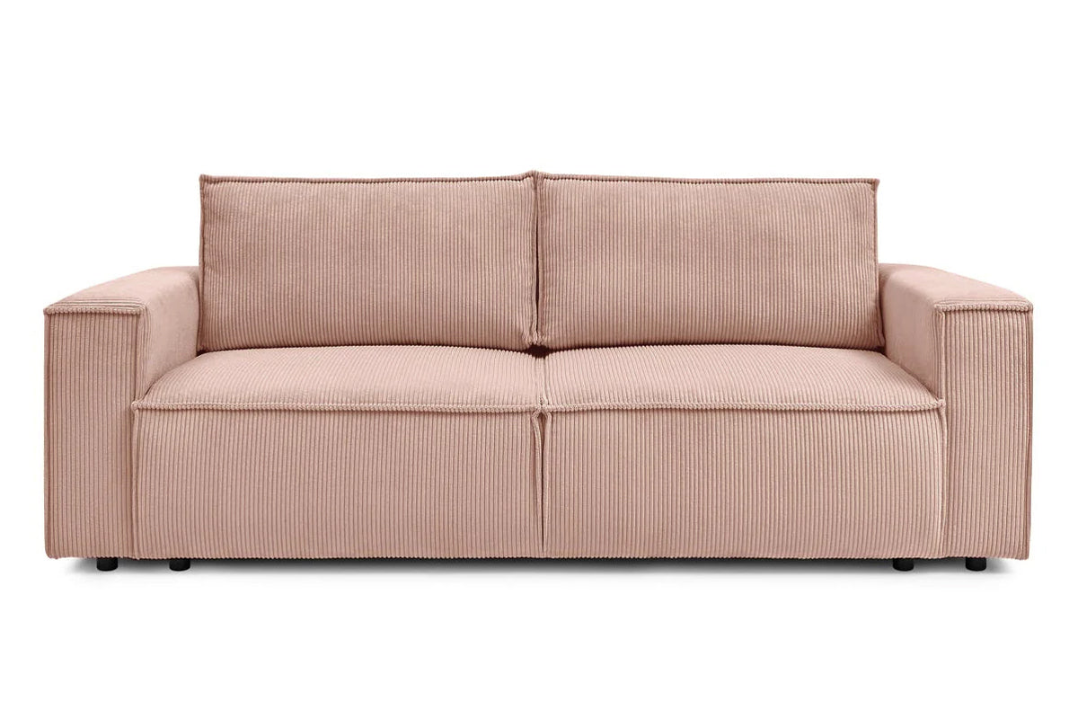 Canapea Extensibilă 3 locuri CLOUD, cu ladă de depozitare, 240x87x85 cm Roz-Zoom Prestige Home
