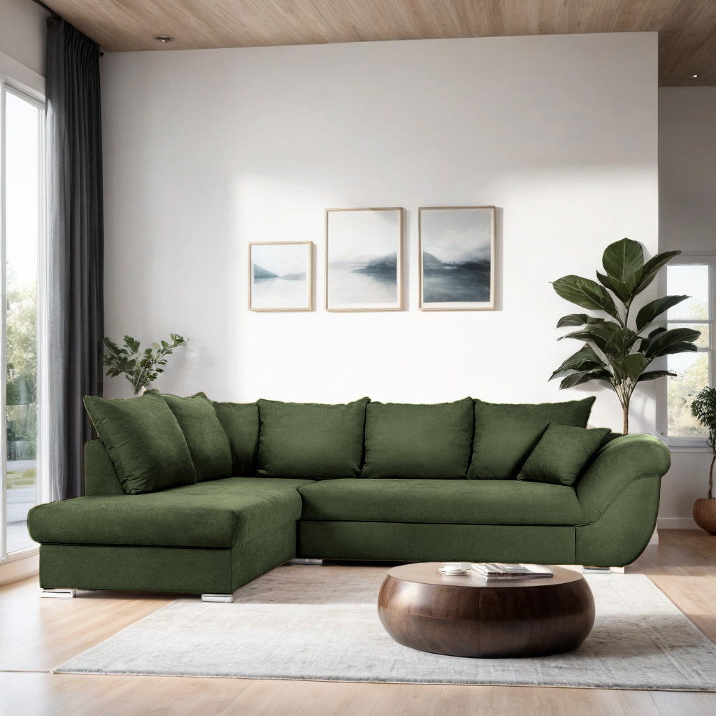 Colțar Extensibil SANTOS, variante stânga/dreapta, 295x215x80 cm Prestige Home